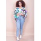 Kimono Viscose Manga Ampla Estampa Encanto Botânico