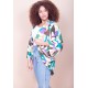 Kimono Viscose Manga Ampla Estampa Encanto Botânico