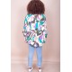 Kimono Viscose Manga Ampla Estampa Encanto Botânico