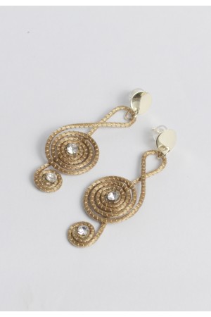Brinco em Capim Dourado Clave de Sol