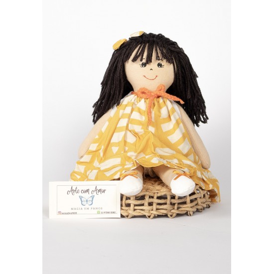 Boneca de Pano Manias Folhas da Caatinga - Artesã Vera