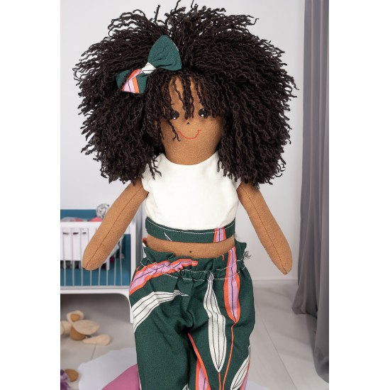 Boneca de Pano Manias Estampa Floresta Boreal - Artesã Vera