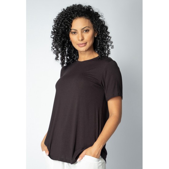 T- shirt Básica Bata Manga Curta Preto