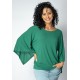 Blusa Caiobá Morcego Asa Delta Verde Esmeralda