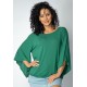 Blusa Caiobá Morcego Asa Delta Verde Esmeralda