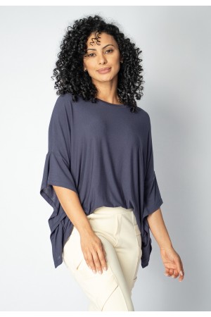 Blusa Asa Delta Malha Tupã Azul Marinho