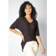 Blusa Cacatu Malha Manga Curta Preta