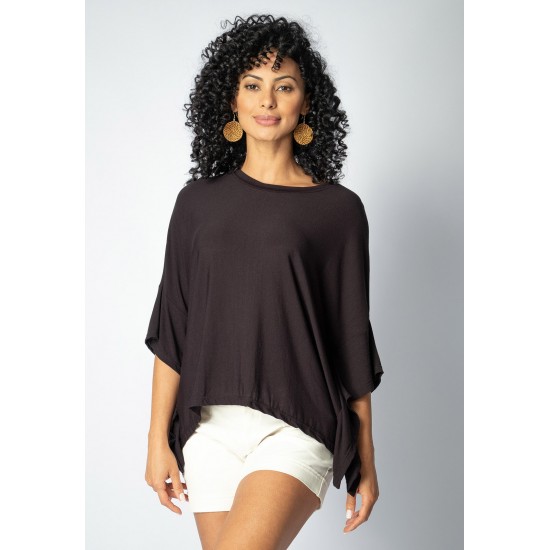 Blusa Asa Delta Malha Tupã Preta