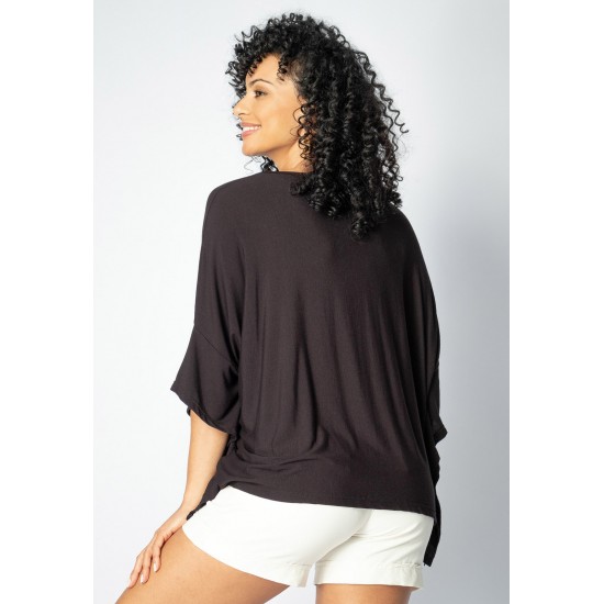 Blusa Asa Delta Malha Tupã Preta