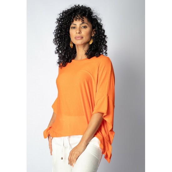 Blusa Asa Delta Malha Tupã Laranja