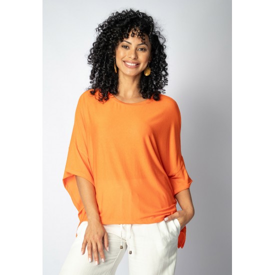 Blusa Asa Delta Malha Tupã Laranja