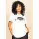 T- shirt Básica Bata Manga Curta Off White Cãozinho
