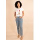 T-Shirt  Malha Off White Coelho