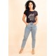 T-Shirt  Malha Gato Cinza