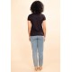 T-Shirt  Malha Gato Cinza