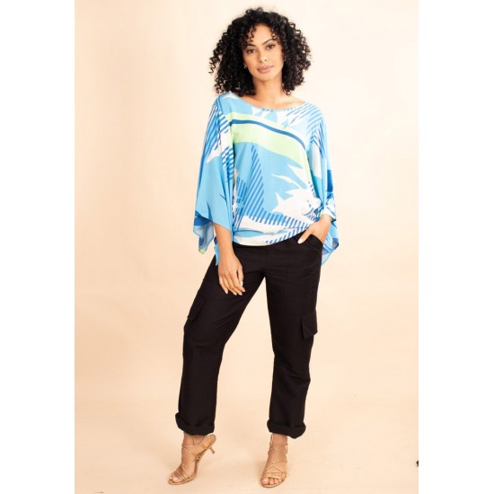 Blusa Goiti Viscose Estampa Tropical Brasil