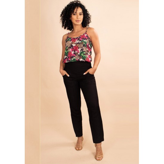 Blusa Regata Niterói Estampa Flores De Mel