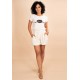 T-Shirt Malha Off White Cãozinho