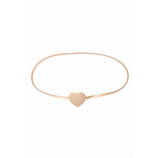 CINTO MOLA FIVELA CORAÇÃO DOURADO