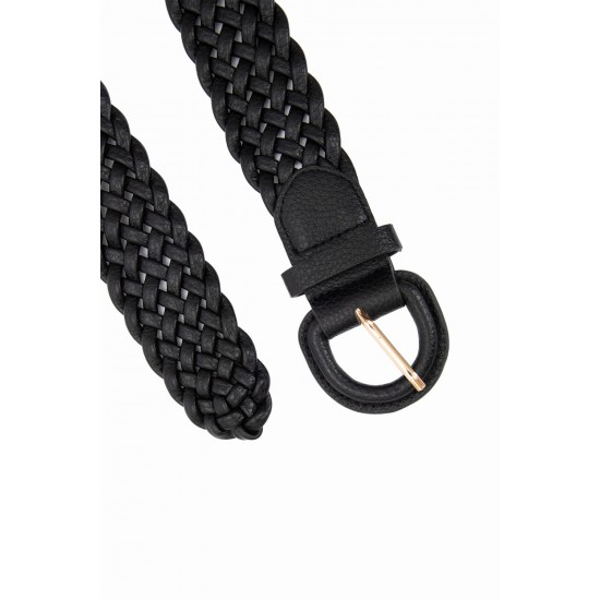 Cinto Trançado Fivela Encapada 