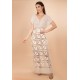 Vestido Longo Renda Filé Off White