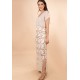 Vestido Longo Renda Filé Off White