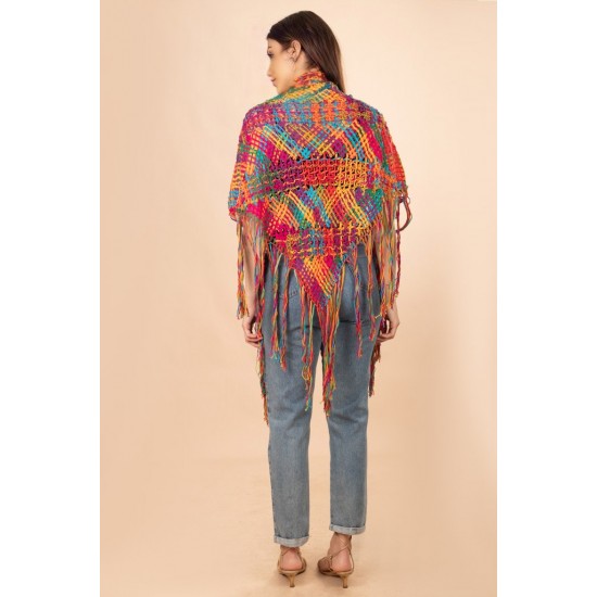 Chale Renda Bilro Colorido