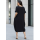 Vestido Midi Amora Malha Plus Preto