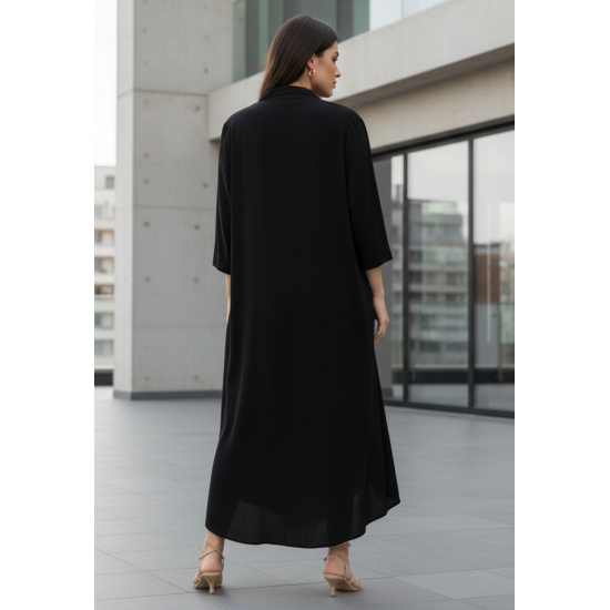 Vestido Chemise Tapajó Viscose Preto