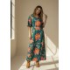 Vestido Longo Jaciara Viscose Estampa Explosão Floral