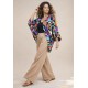 Kimono Viscose Manga Ampla  Estampa Aurora Urbana
