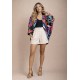 Kimono Viscose Manga Ampla  Estampa Aurora Urbana