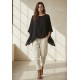 Blusa Poncho Baguari Amplo Preta