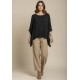 Blusa Poncho Baguari Amplo Preta