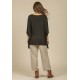 Blusa Poncho Baguari Amplo Preta