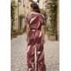Calça Pantalona Granja Malha Estampa Selva Bordô