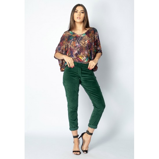 Calça Veludo Caaró Algodão Verde da Mata
