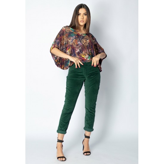 Calça Veludo Caaró Algodão Verde da Mata