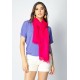 Echarpe Lenço Feminino Panamá Rosa Choque