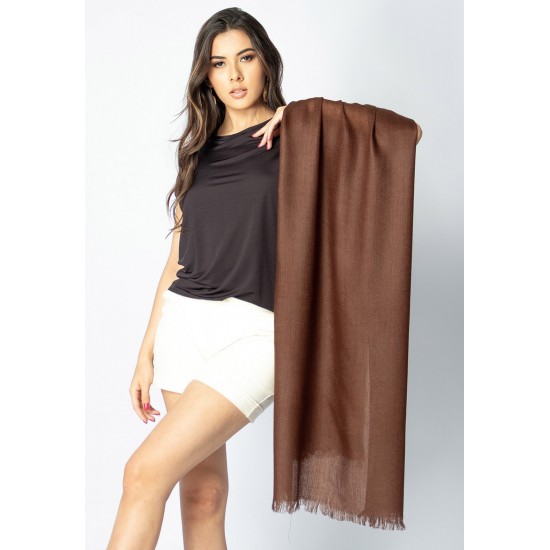 Echarpe Lenço Feminino Panamá Marrom