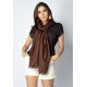 Echarpe Lenço Feminino Panamá Marrom