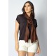 Echarpe Lenço Feminino Panamá Marrom
