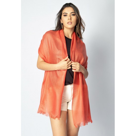Echarpe Lenço Feminino Panamá Coral