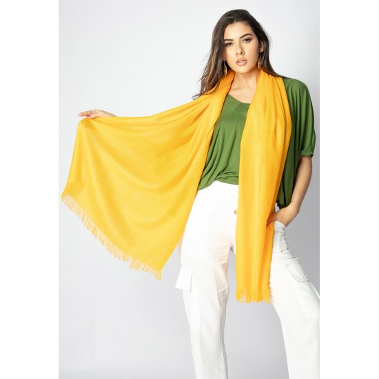 Echarpe Lenço Feminino Panamá Canário