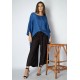 Calça Envelope Dueré Pantacourt Viscose Preta