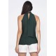 Blusa Trapézio Kaiapó Viscose Verde Musgo