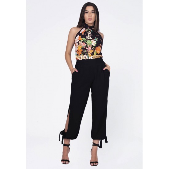 Calça Cenoura Viscose Cajá Preta