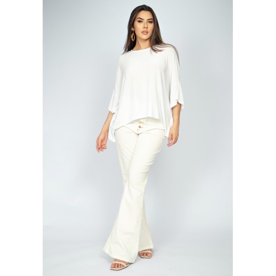 Blusa Asa Delta Malha Tupã Off White
