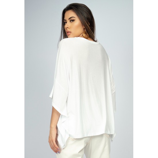 Blusa Asa Delta Malha Tupã Off White