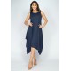 Vestido Saruel Regata Malha Azul Marinho
